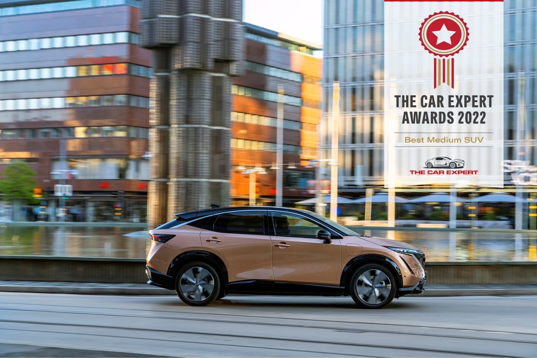 ARIYA declared ‘Best New Medium SUV’ by The Car Expert