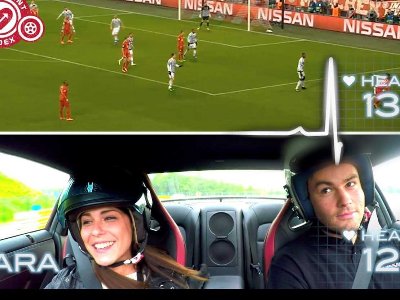 Nissan GT-R vs UEFA Football 
