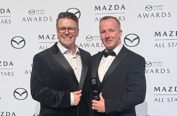 Driving Success: Ben Trainor Earns Mazda’s Special Recognition Award