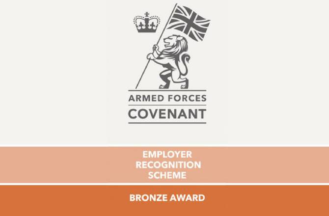 West Way Awarded Bronze in Defence Employer Recognition Scheme