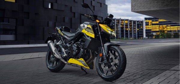 Yellow and Grey Honda CB750 Hornet