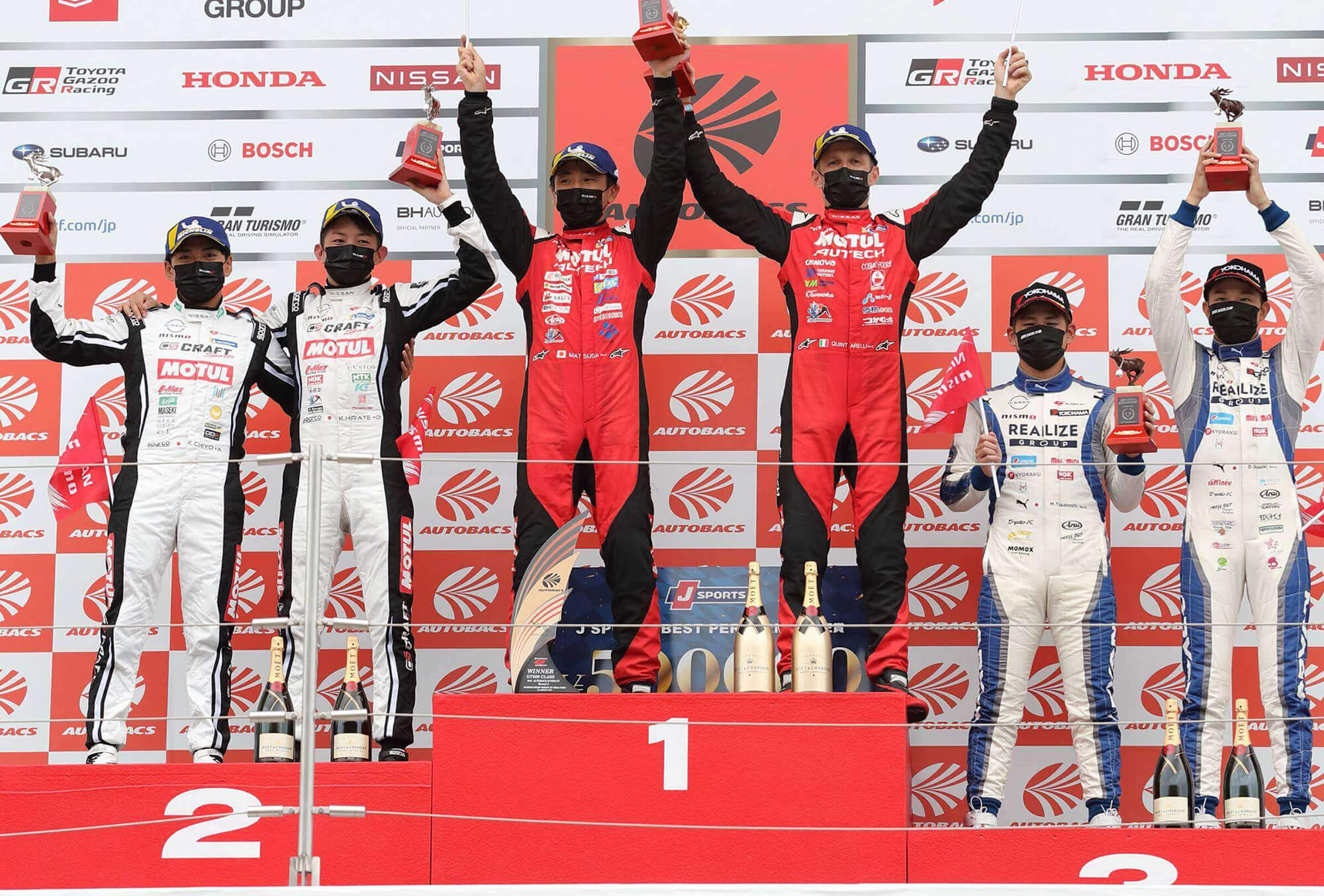 TRIPLE NISSAN GT-R GT500 PODIUM at SUZUKA!