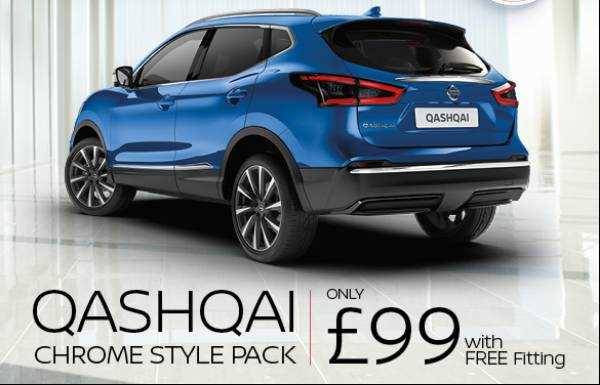 Arrive in style with the Nissan Qashqai Chrome Pack