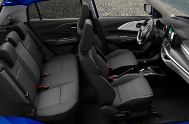 Birds eye image of the Suzuki Swift interior