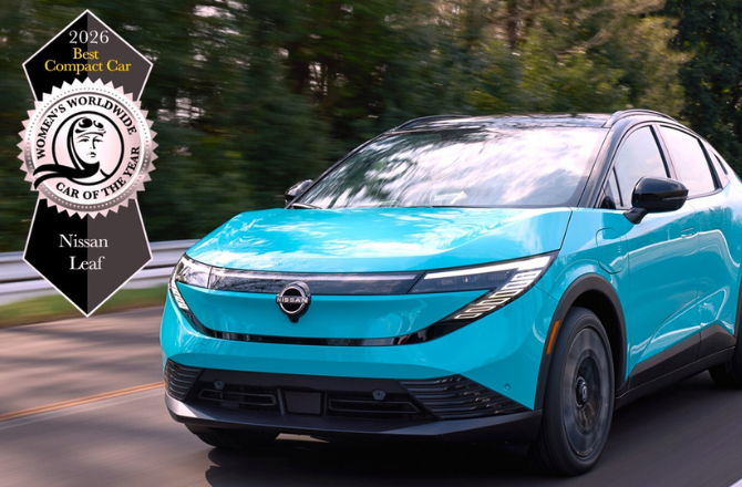 Nissan LEAF Named World’s Best Compact Car by Women’s Worldwide Car of the Year Jury